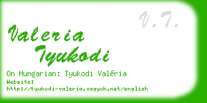 valeria tyukodi business card