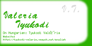 valeria tyukodi business card